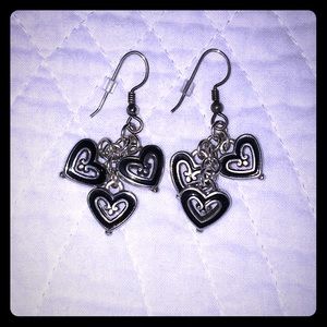 Brighton dangling hearts earrings